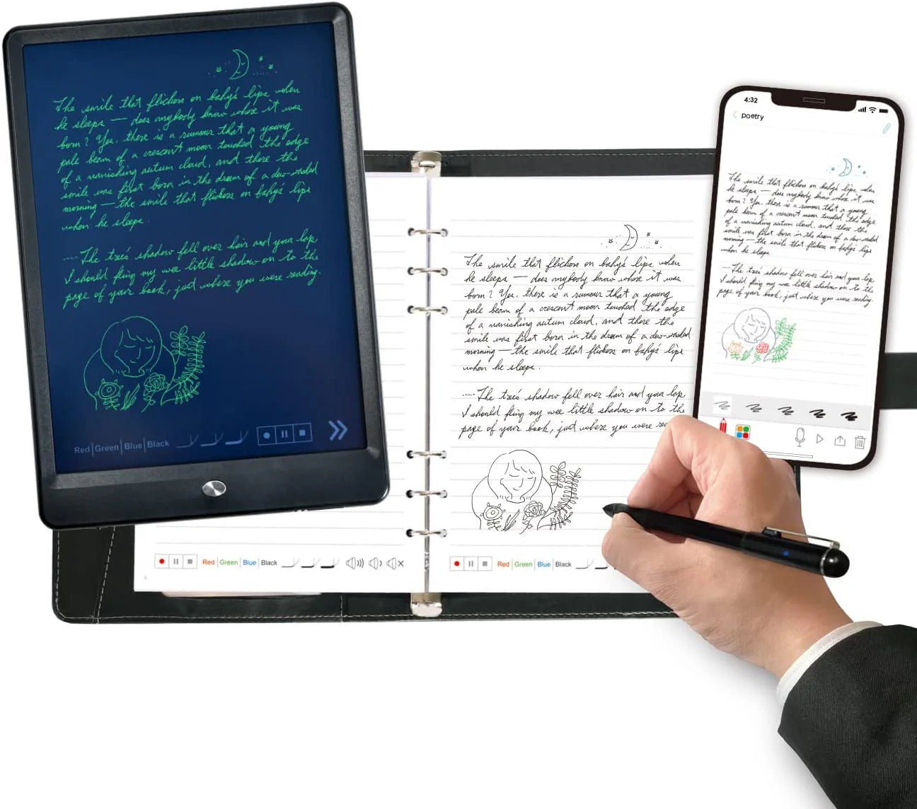 ScribblePen™ 2-in-1 Digital Notebook Drawing pen